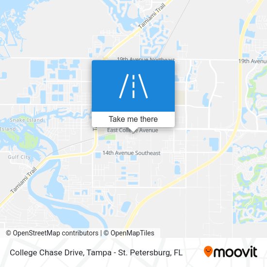 College Chase Drive map