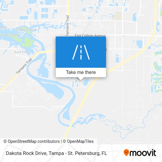 Dakota Rock Drive map