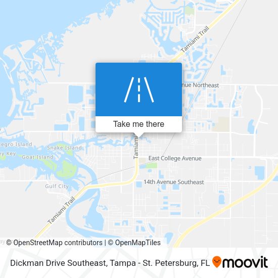 Dickman Drive Southeast map