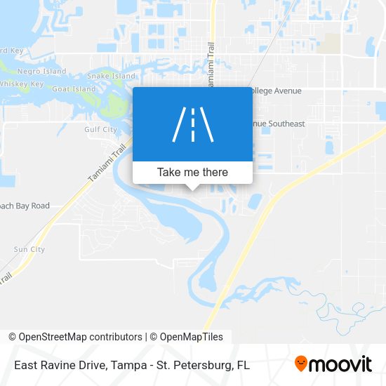Mapa de East Ravine Drive