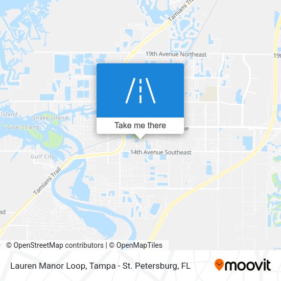 Lauren Manor Loop map