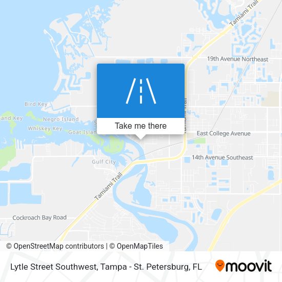 Lytle Street Southwest map
