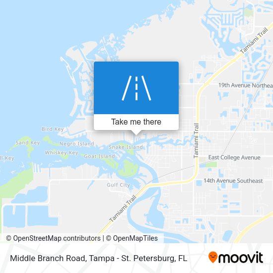 Middle Branch Road map