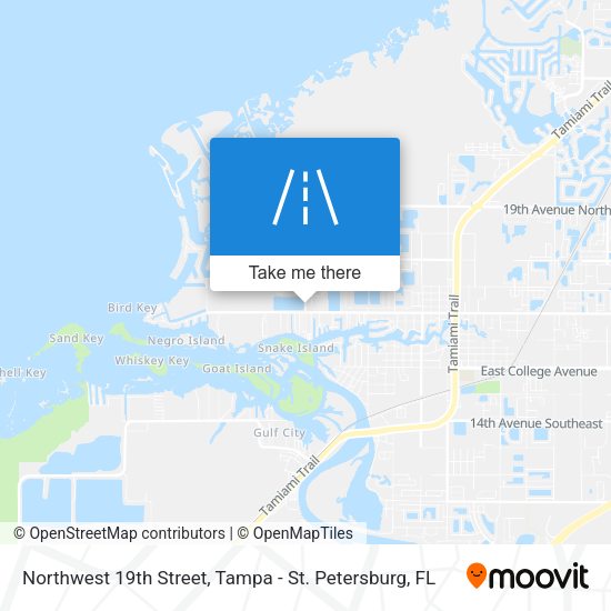 Northwest 19th Street map