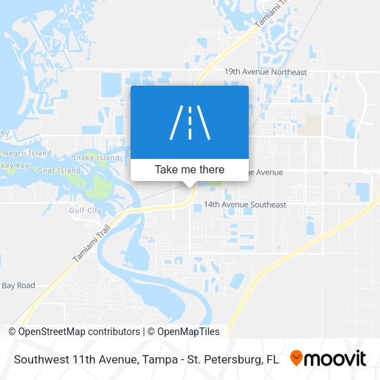 Mapa de Southwest 11th Avenue