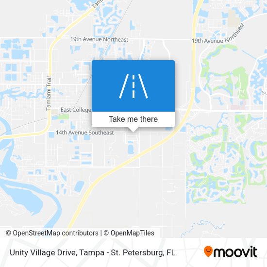 Mapa de Unity Village Drive