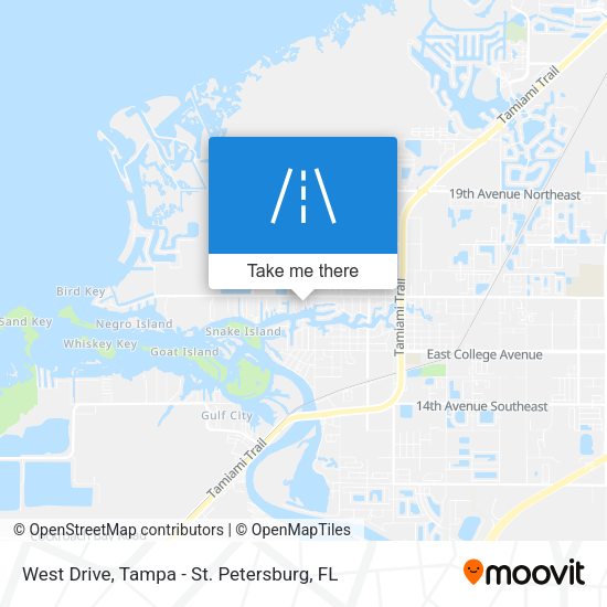 Mapa de West Drive