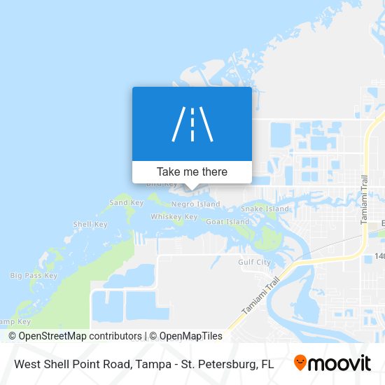 West Shell Point Road map