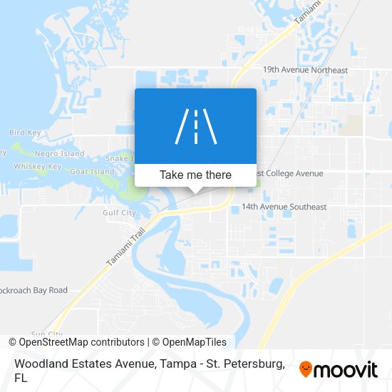 Woodland Estates Avenue map