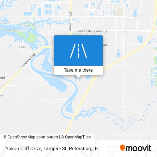 Yukon Cliff Drive map