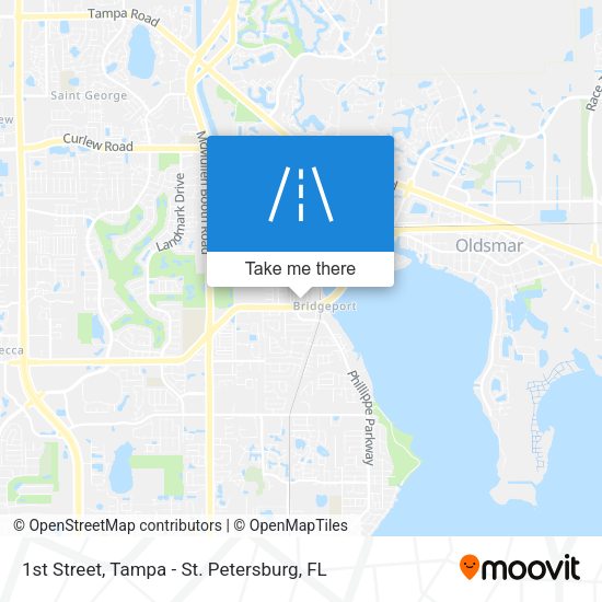 1st Street map
