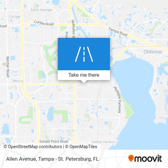 Allen Avenue map