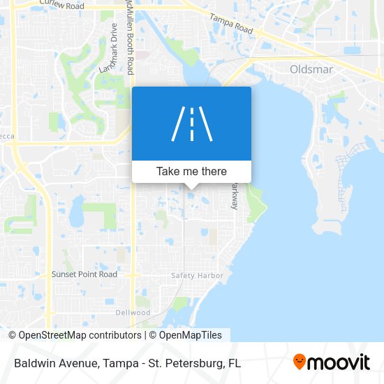 Baldwin Avenue map