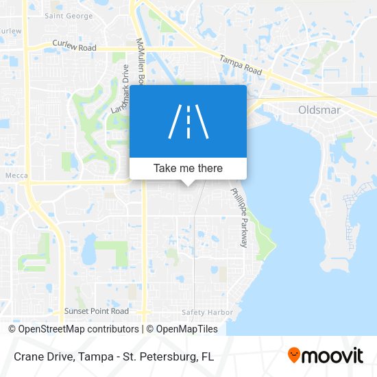 Crane Drive map