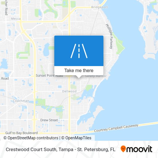 Crestwood Court South map