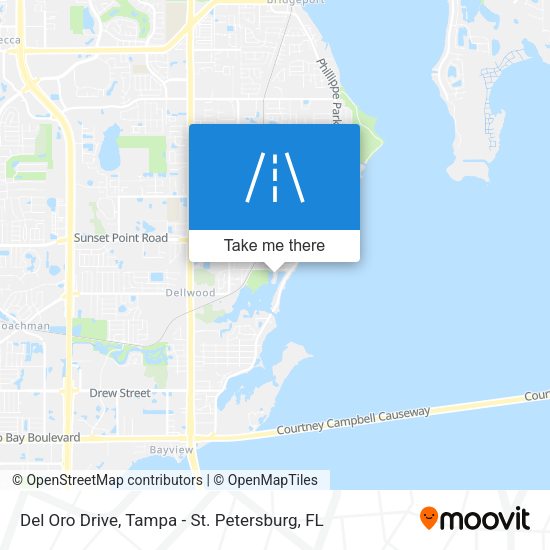Del Oro Drive map