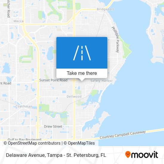 Mapa de Delaware Avenue