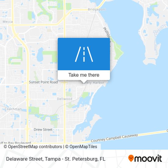 Mapa de Delaware Street