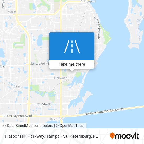 Harbor Hill Parkway map