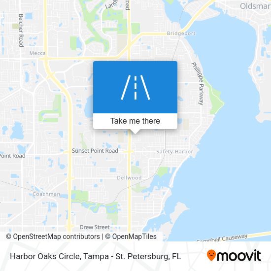 Mapa de Harbor Oaks Circle