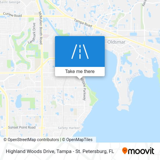 Mapa de Highland Woods Drive