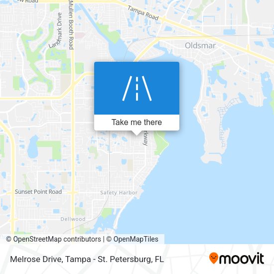 Melrose Drive map
