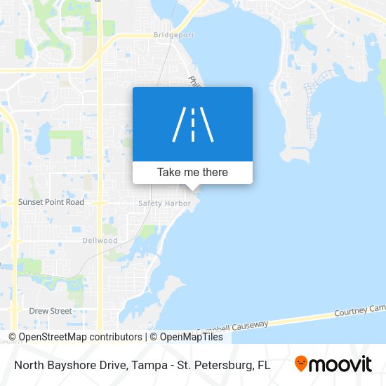 North Bayshore Drive map