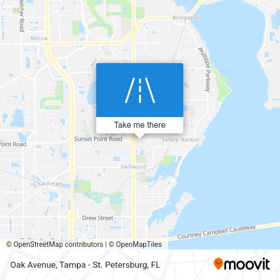 Mapa de Oak Avenue