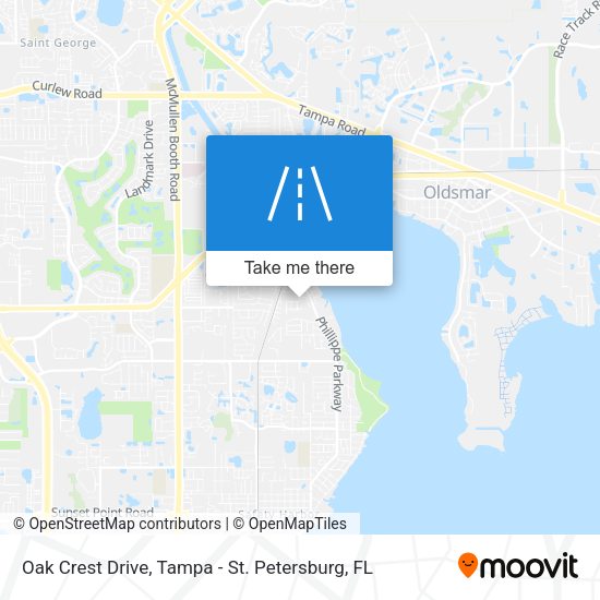 Oak Crest Drive map