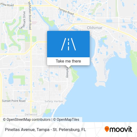 Pinellas Avenue map