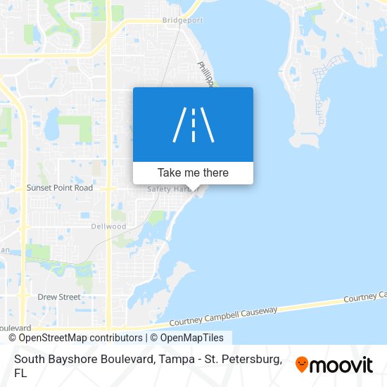 South Bayshore Boulevard map