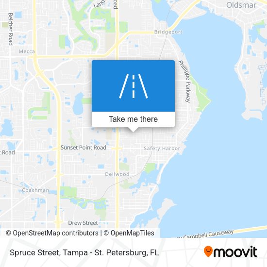 Spruce Street map