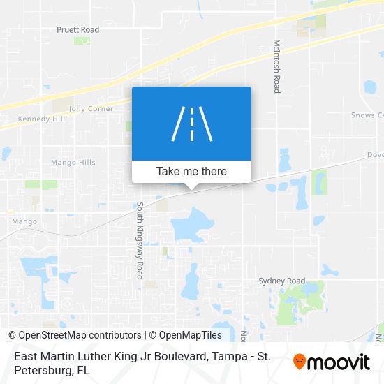 East Martin Luther King Jr Boulevard map