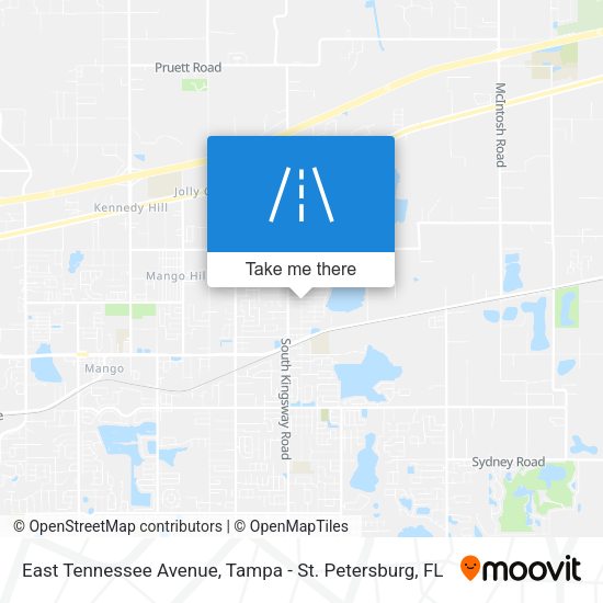 East Tennessee Avenue map