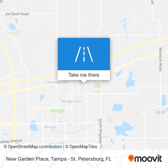 Mapa de New Garden Place