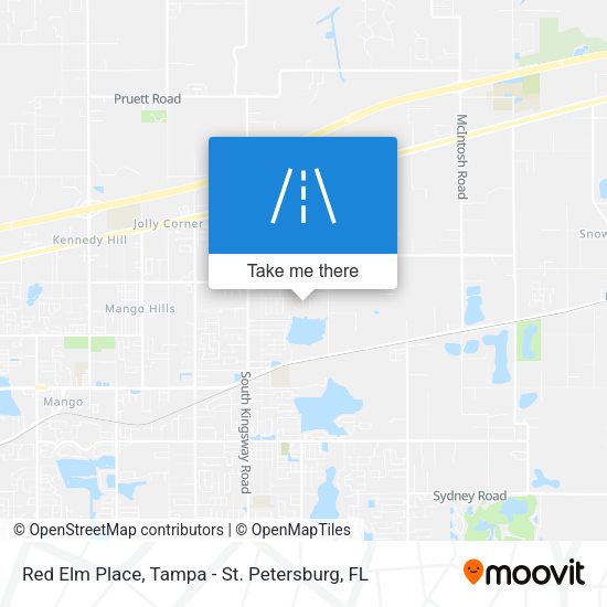 Red Elm Place map