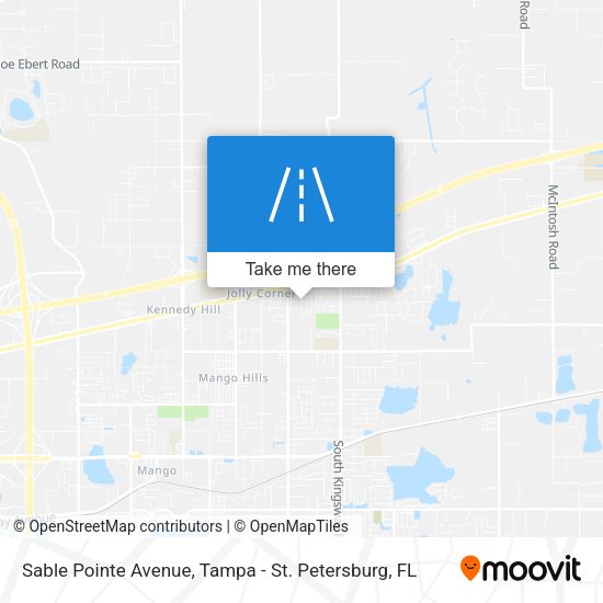 Sable Pointe Avenue map