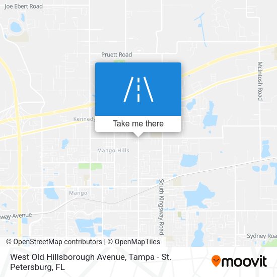 Mapa de West Old Hillsborough Avenue