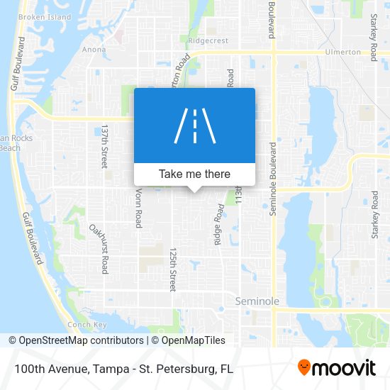 100th Avenue map