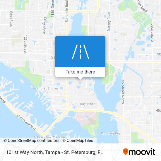 101st Way North map