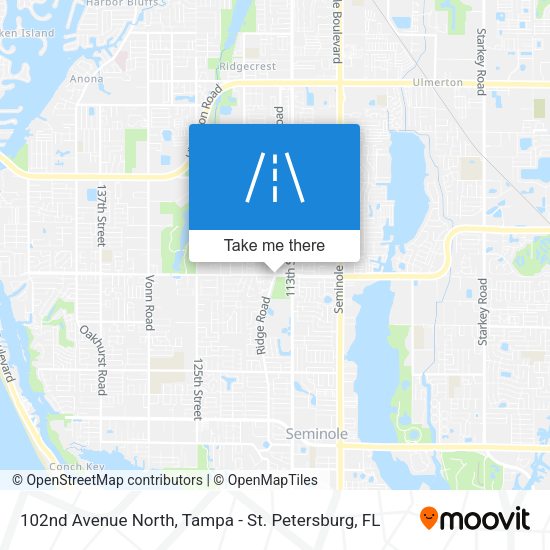 102nd Avenue North map