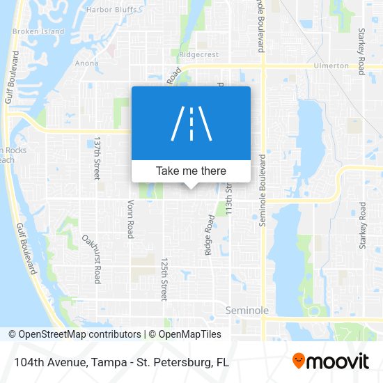 104th Avenue map