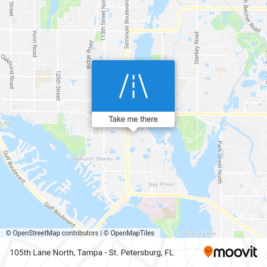 105th Lane North map