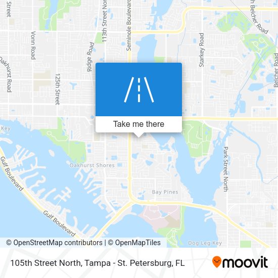 105th Street North map