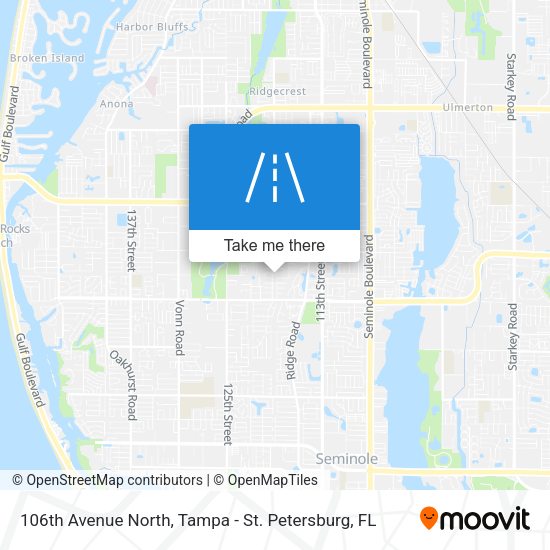 106th Avenue North map