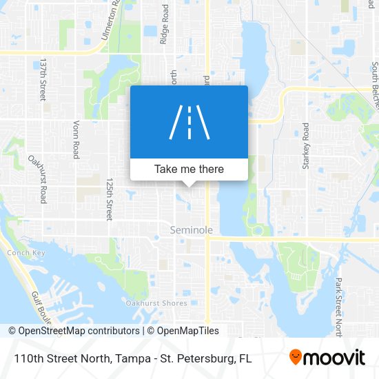 110th Street North map