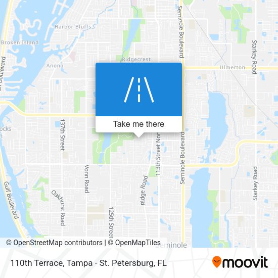 110th Terrace map