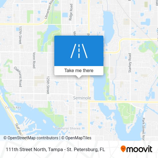 111th Street North map