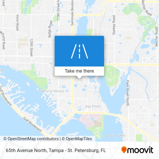 65th Avenue North map