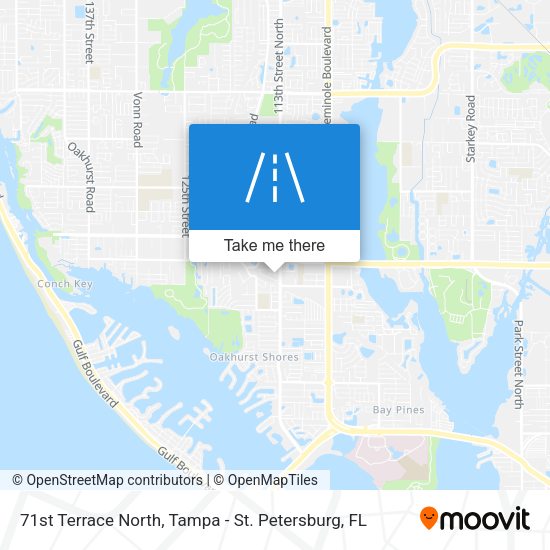 71st Terrace North map